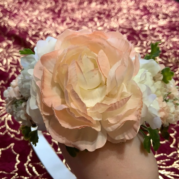 Blush Peony Flower Crown main image 4